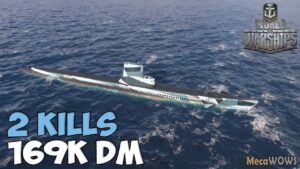 World of WarShips | Balao | 2 KILLS | 169K Damage - Replay Gameplay 4K 60 fps