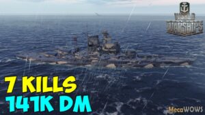 World of WarShips | Bayern | 7 KILLS | 141K Damage - Replay Gameplay 4K 60 fps