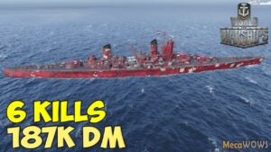 World of WarShips | Gouden Leeuw | 6 KILLS | 187K Damage - Replay Gameplay 4K 60 fps