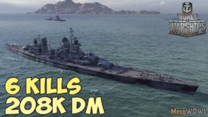 World of WarShips | Johan de Witt | 6 KILLS | 208K Damage - Replay Gameplay 4K 60 fps