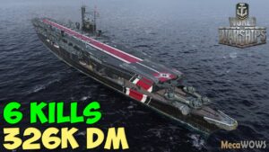 World of WarShips | Manfred von Richthofen | 6 KILLS | 326K Damage - Replay Gameplay 1080p 60 fps