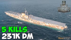 World of WarShips | Midway | 5 KILLS | 231K Damage - Replay Gameplay 4K 60 fps