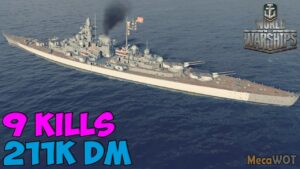 World of WarShips | Tirpitz | 9 KILLS | 211K Damage - Replay Gameplay 1080p 60 fps