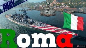 World of Warships Gameplay ITA - ROMA - CORAZZATA PREMIUM ITALIANA LIV.8