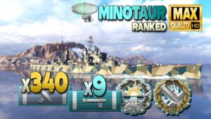 Cruiser Minotaur: Last hope in Ranked - World of Warships