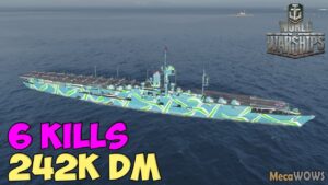 World of WarShips | August von Parseval | 6 KILLS | 242K Damage - Replay Gameplay 4K 60 fps