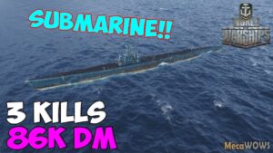 World of WarShips | Salmon | 3 KILLS | 86K Damage - Replay Gameplay 4K 60 fps