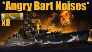 8 kills 287K Cruiser killing dispersion - World of Warships