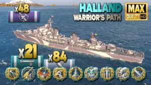 Destroyer Halland: In the cyklon - World of Warships