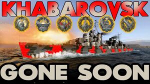 Khabarovsk 324k 4 kills 3.4k bxp 6 achievements - World of Warships