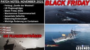 Patch Notes zum November 2021 Update - World of Warships Legends