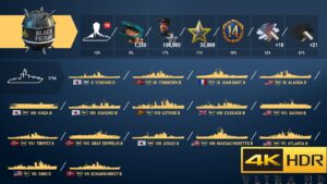 World of Warships opening of 10 black friday 2021 containers 4K HDR 60 FPS