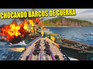 ATRAVESANDO BARCOS - WORLD OF WARSHIPS | Gameplay Español