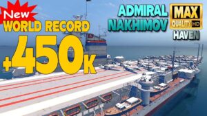 Aircraft Carrier Admiral Nakhimov: Insane 452k world record - World of Warships