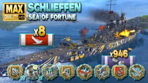 Battleship Schlieffen: 8 ships destroyed - World of Warships