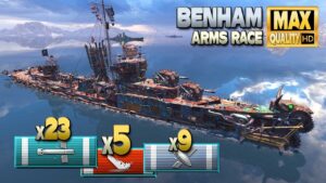 Destroyer Benham: Torpedo Alpha in Arms Race - World of Warships