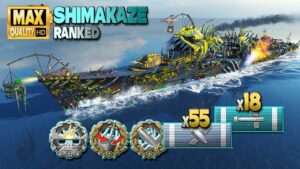 Destroyer Shimakaze: "One of us" with a huge Ranked battle - World of Warships