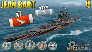 French Battleship Jean Bart 7 Kills | World of Warships