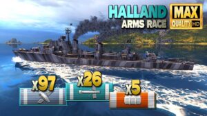 Halland: Behind enemy lines in Arms Race - World of Warships