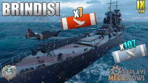Italian Ship Brindisi 7 Ships Destroyed | World of Warships