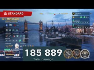 Minotaur First Impressions (185k) | World of Warships: Legends
