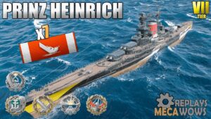 Prinz Heinrich 7 Kills on Neighbors Map | World of Warships