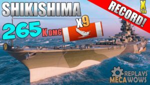 Shikishima 9 Kills SOLO WARRIOR On Okinawa | World of Warships