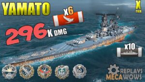 YAMATO A Lot of Achievements With 6 Kills | World of Warships