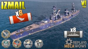 BattleShip Izmail 8 KILLS 146K Damage | World of Warships