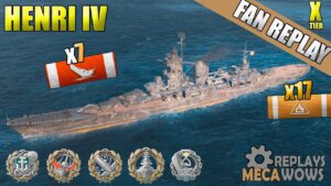 French Cruiser Henri IV 7 Ships Destroyed | World of Warships