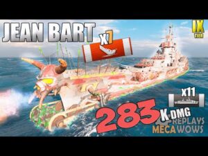 French WarShip Jean Bart 7 Kills on Warriors Map | World of Warships