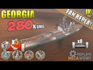 Georgia KRAKEN 280K Damage | World of Warships