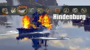 Hindenburg SoloWarrior - SUPER Close win - World of Warships