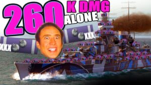 INSANE 373k DMG --- 260k SECONDARY ONLY - World of Warships