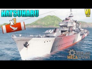 Japanese Destroyer Hatsuharu 7 Kills 142K Damage | World of Warships