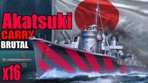 Kraken on Akatsuki and DOMINATING tier 9 - World of Warships