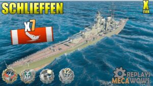 BattleShip Schlieffen 7 Kills & 138K Damage | World of Warships