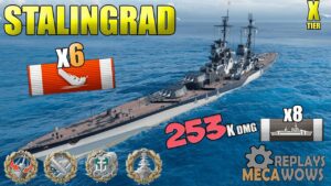 BattleShip Stalingrad 6 Kills & 253K Damage | World of Warships
