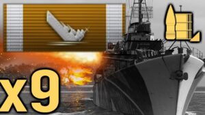 ELBING AP Monster - sending 9 Ships down  - World of Warships