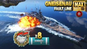 Battleship Gneisenau: Hopeless in Ranked battle? - World of Warships