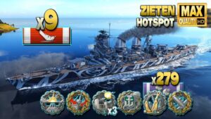Battleship Zieten build a own ship graveyard - World of Warships