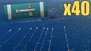 Halland (maximum damage)(40 tropedo hits)World of Warships