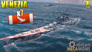 Italian Venezia 7 Kills & 177K Damage | World of Warships Gameplay Replay