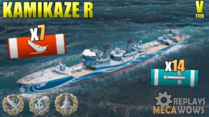 Kamikaze R 7 Kills & 132K Damage | World of Warships Gameplay Replay