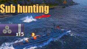 Submarine HUNTING kraken run - World of Warships