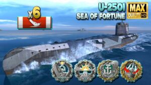 Submarine U-2501: Intense battle on Sea of Fortune - World of Warships