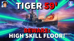 Tiger 59' in World of Warships Legends 4K