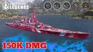 Vittorio Veneto Max Secondary Build Rampage! 150K DMG. World Of Warships Legends