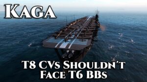 World of Warships: Kaga - T8 CVs Probably Shouldn't Face T6 BBs