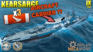 AIRCRAFT CARRIER ?? Kearsarge 3 Kills & 161k Damage | World of Warships Gameplay 4k